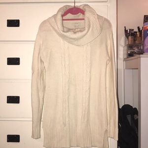 Jcrew cable knit cowl neck sweater